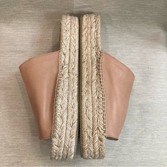 LITTLE BURGUNDY Sz 10 Slip On Platform Slip On Espadrilles Sole  Flats Slides - Picture 5 of 10